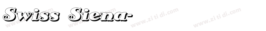 Swiss Siena字体转换